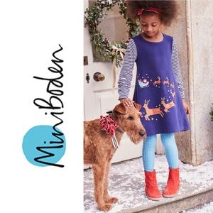 NWB Mini Boden Post Box Red Suede Boots SZ 35 US 3